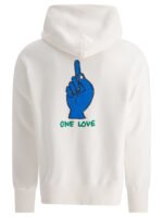 "Sacai" sweat à capuche blanc en coton coupe regular pour homme – Image 2