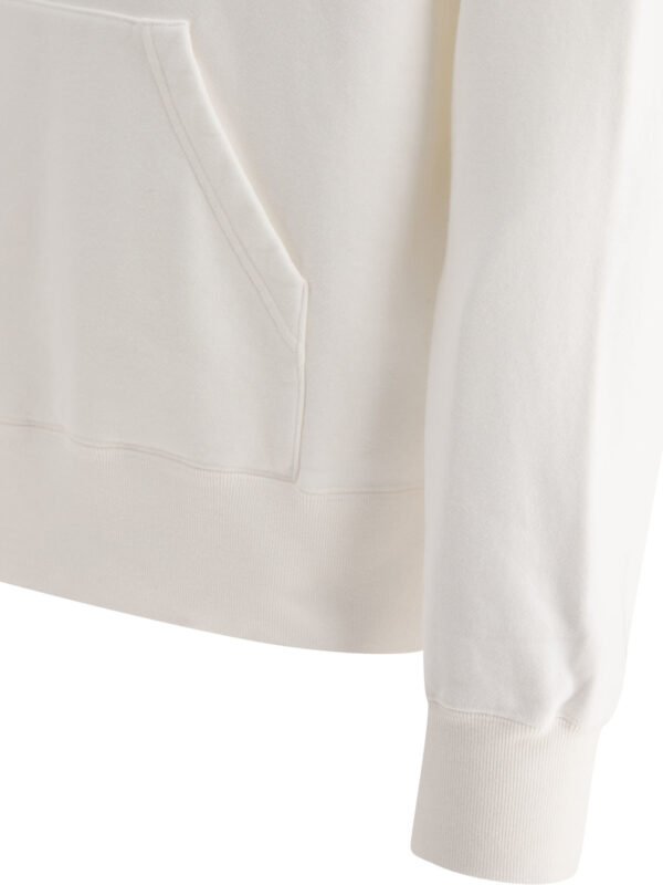 "Sacai" sweat à capuche blanc en coton coupe regular pour homme – Image 4