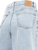 "Toteme" jean femme bleu clair en denim coupe regular taille haute – Image 4