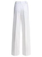 "Toteme" jeans femme blancs en coton – Image 2