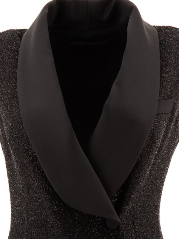 "Max Mara Pianoforte" robe Eiffel femme noire en viscose – Image 3