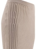 "Max Mara" jupe femme beige en laine et cachemire coupe slim - Image 4