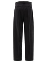 "Max Mara Sportmax" Pantalon oversize femme noir en laine coupe ample – Image 2