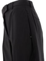 "Max Mara Sportmax" Pantalon oversize femme noir en laine coupe ample – Image 4