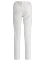 "Toteme" Jean femme blanc en coton coupe regular taille basse – Image 2