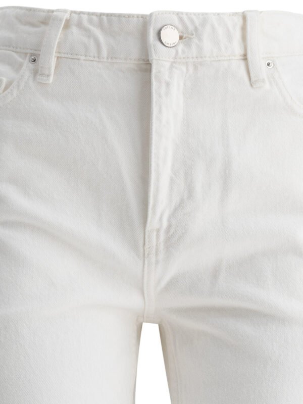 "Toteme" Jean femme blanc en coton coupe regular taille basse – Image 3
