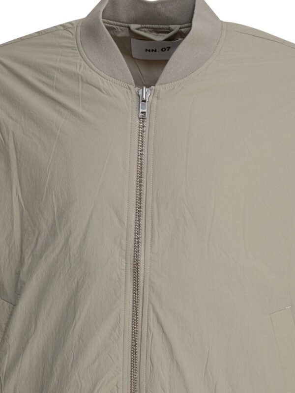 "NN.07" blouson bomber homme gris en polyamide recyclé coupe regular – Image 3