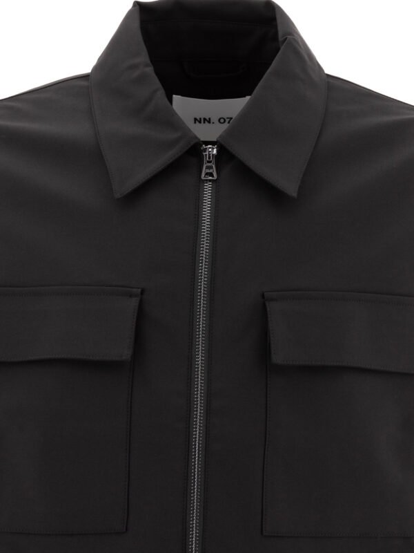 "NN.07" veste Alban homme noire en coton et polyamide coupe regular - Image 3