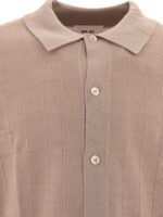 "NN.07" polo Thor à manches longues homme beige en laine et acrylique coupe regular – Image 3