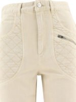 "Isabel Marant" Jean femme beige en coton coupe regular – Image 3
