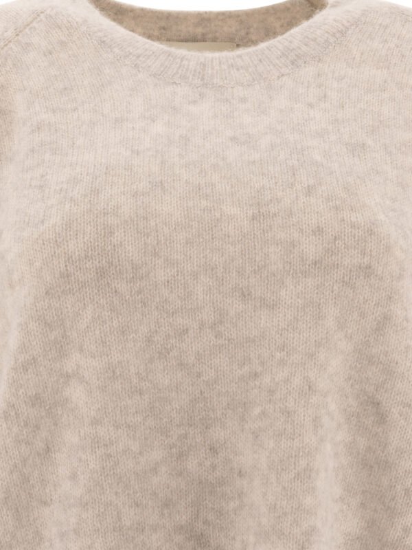 "Isabel Marant" pull Lylia femme gris en soie alpaga et cachemire coupe slim - Image 3