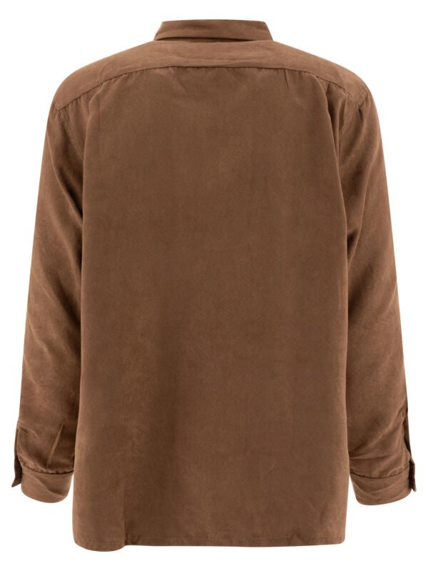 "Engineered Garments" chemise Classic homme marron en polyester coupe relaxed – Image 2