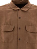 "Engineered Garments" chemise Classic homme marron en polyester coupe relaxed – Image 3