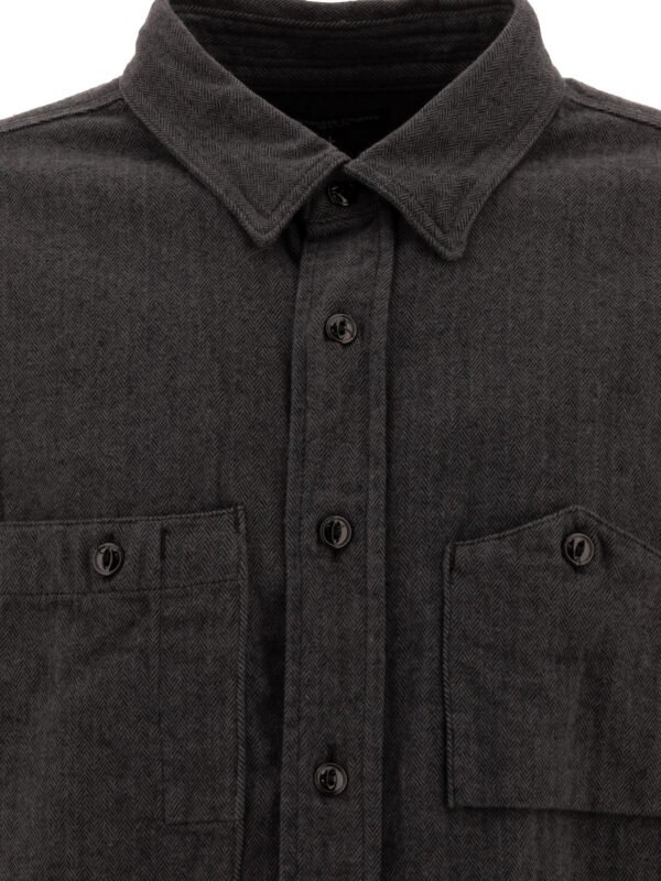 "Engineered Garments" Chemise homme grise en coton coupe regular – Image 3