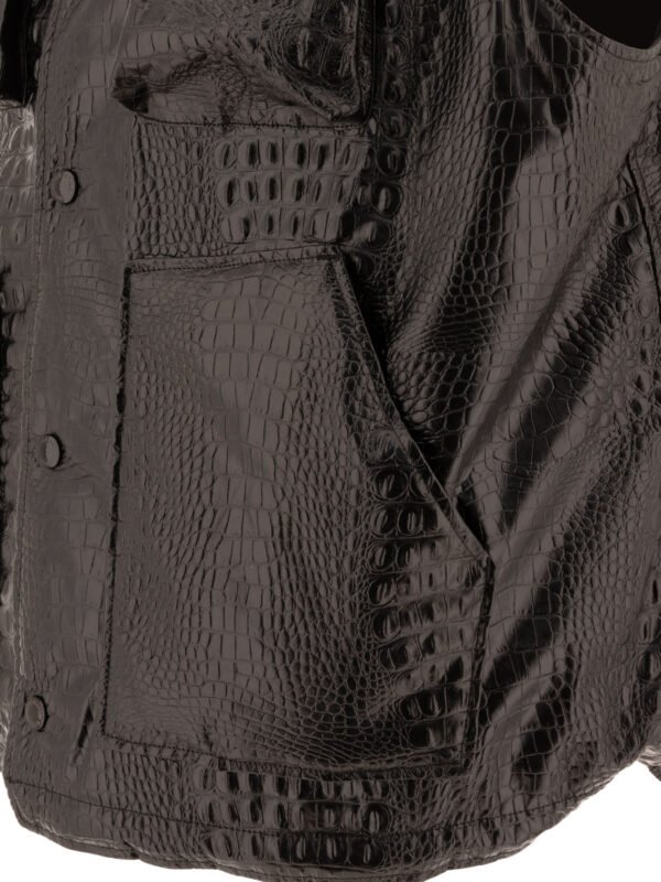 "Engineered Garments" veste sans manches Field homme noire en polyuréthane coupe regular – Image 4