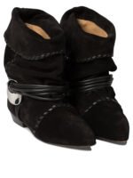 "Isabel Marant" bottines Sellen femme noires en daim - Image 2