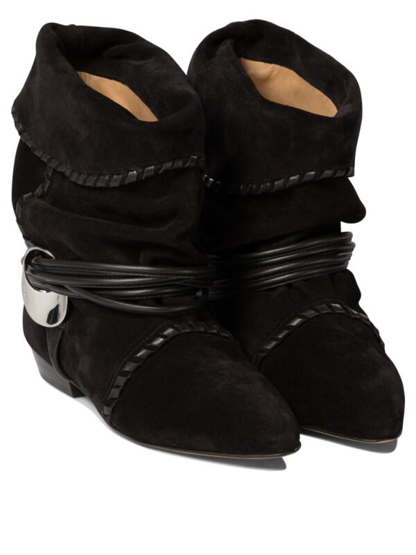 "Isabel Marant" bottines Sellen femme noires en daim - Image 2