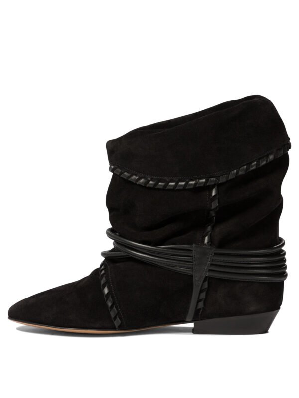 "Isabel Marant" bottines Sellen femme noires en daim - Image 3