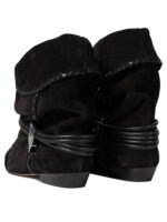 "Isabel Marant" bottines Sellen femme noires en daim - Image 4