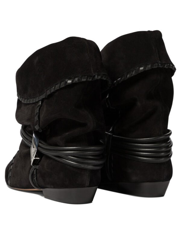 "Isabel Marant" bottines Sellen femme noires en daim - Image 4