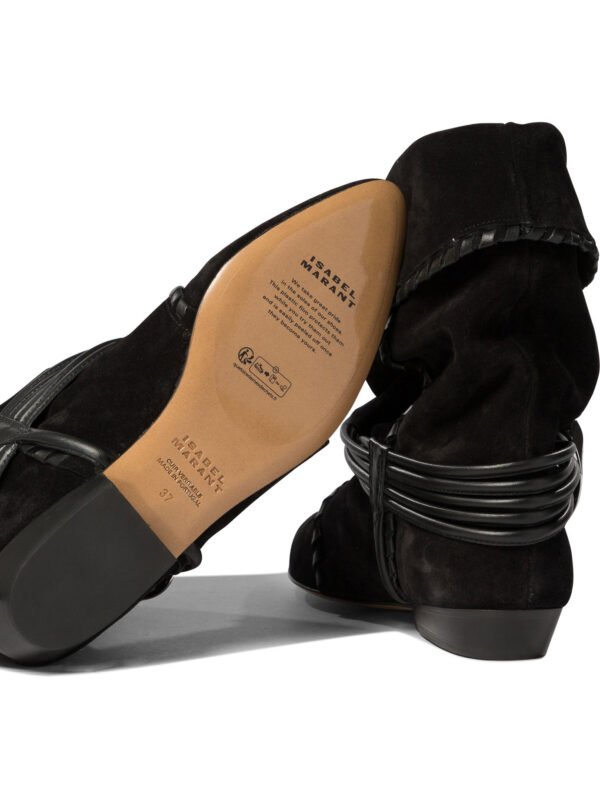 "Isabel Marant" bottines Sellen femme noires en daim - Image 5