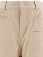 "Isabel Marant" pantalon Emmy femme beige en coton coupe regular - Image 3