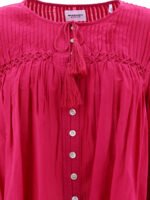"Marant Étoile" Abadi Blouse femme fuchsia en coton et viscose, coupe regular – Image 3