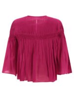 "Marant Étoile" Chemise femme fuchsia en coton et viscose coupe ample – Image 2