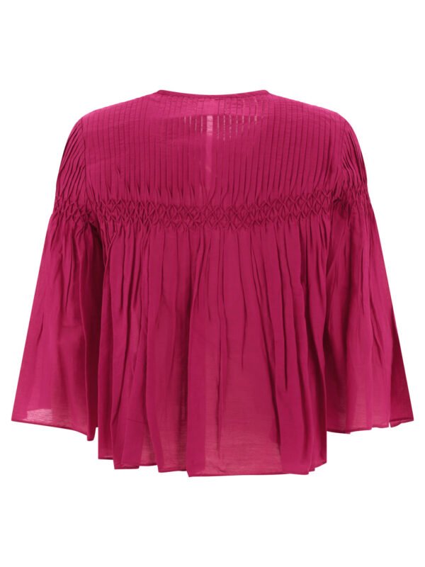 "Marant Étoile" Chemise femme fuchsia en coton et viscose coupe ample – Image 2