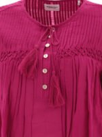 "Marant Étoile" Chemise femme fuchsia en coton et viscose coupe ample – Image 3
