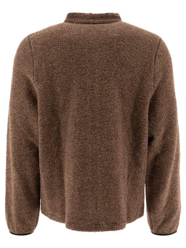 "Rayon Vert" Veste polaire homme marron en laine coupe regular - Image 2