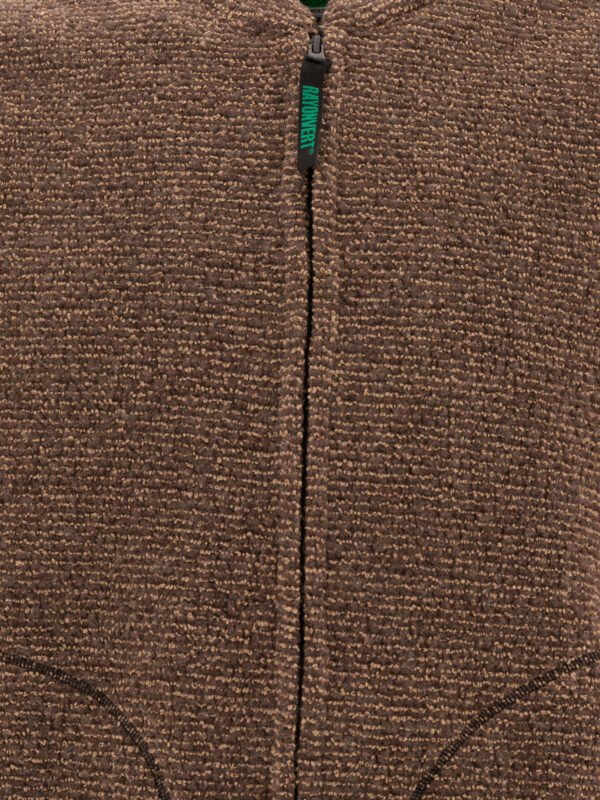 "Rayon Vert" Veste polaire homme marron en laine coupe regular - Image 3