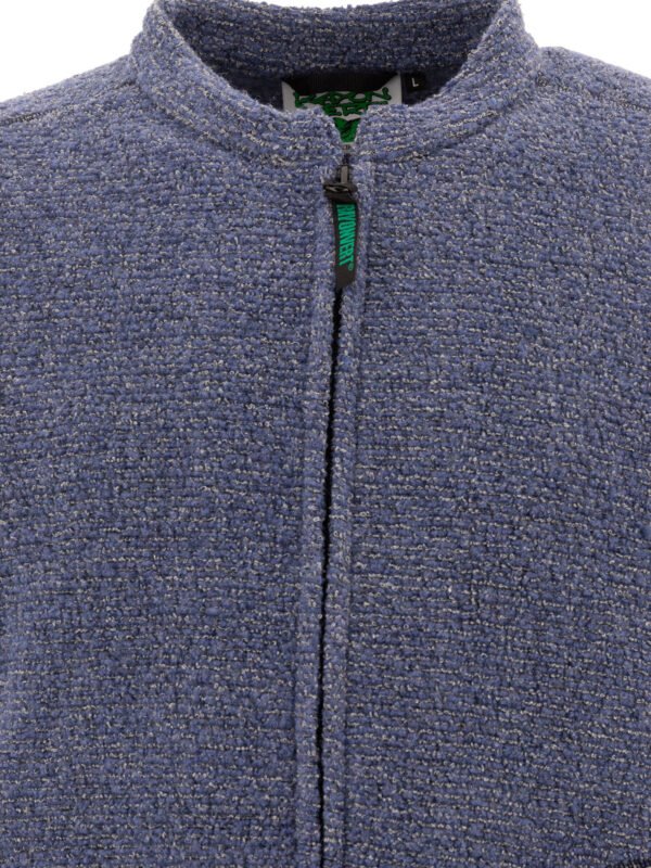 "Rayon Vert" veste polaire Becco homme bleue en laine et coton coupe regular – Image 3