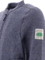 "Rayon Vert" veste polaire Becco homme bleue en laine et coton coupe regular – Image 4
