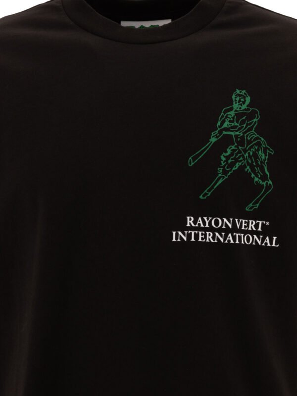 "Rayon Vert" t-shirt Dawn homme noir coton coupe ample – Image 3