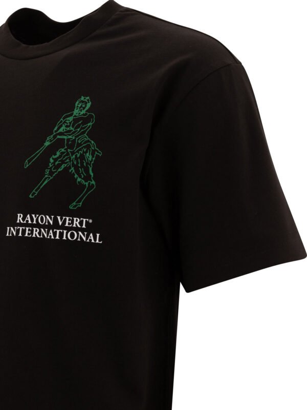 "Rayon Vert" t-shirt Dawn homme noir coton coupe ample – Image 4