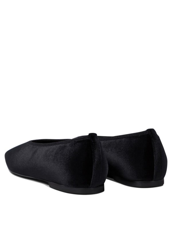 "Toteme" Ballerines femme noires en velours et cuir – Image 4