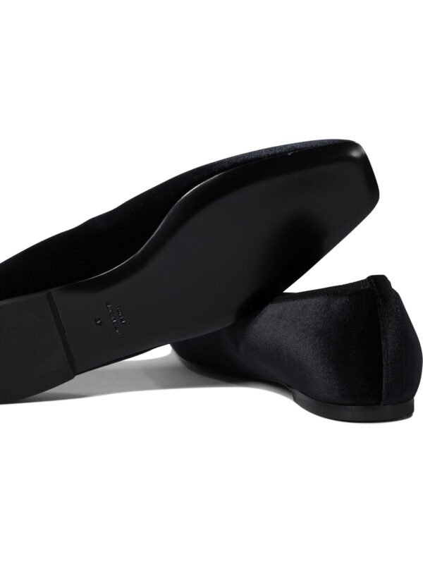 "Toteme" Ballerines femme noires en velours et cuir – Image 5