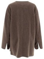 "Toteme" veste femme marron en laine feutrée coupe oversize - Image 2