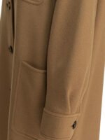 "Max Mara" manteau femme marron en laine vierge et cachemire – Image 4