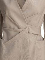 "Max Mara" veste femme beige en laine mohair et soie – Image 3