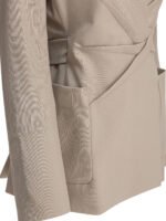 "Max Mara" veste femme beige en laine mohair et soie – Image 4