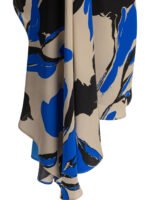 "Max Mara" Pianoforte jupe femme bleu beige et noir en soie – Image 4