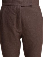 "Max Mara" pantalon effet denim marron en coton pour femme – Image 3