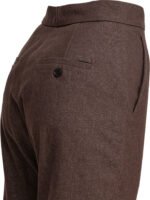 "Max Mara" pantalon effet denim marron en coton pour femme – Image 4