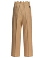 "Max Mara Pure" pantalon beige en lin et soie pour femme – Image 2