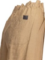 "Max Mara Pure" pantalon beige en lin et soie pour femme – Image 4