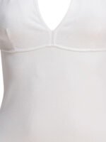 "Max Mara" top femme blanc en viscose sans manches – Image 3
