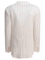 "Max Mara" blazer femme blanc Jadi en coton et lin - Image 2
