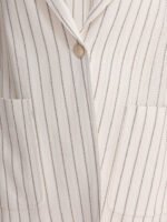 "Max Mara" blazer femme blanc Jadi en coton et lin - Image 3